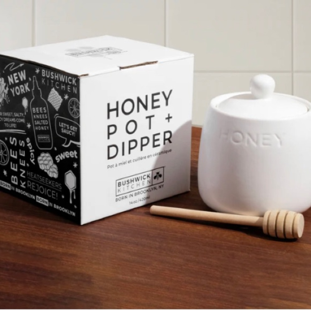 Bushwick Kitchen Honey Pot with Dipper Set